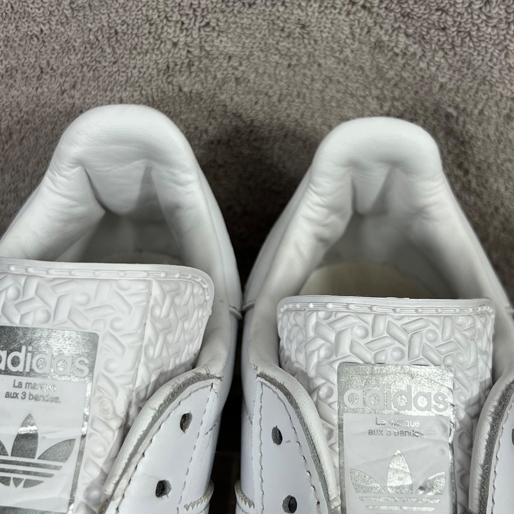 Adidas Originals Bold Gazelle Platform Sneakers IE5130 Triple White Sz 8.5 Sport - Picture 6 of 14
